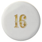 16th Anniversary Birthday Sweet 16 Cookie