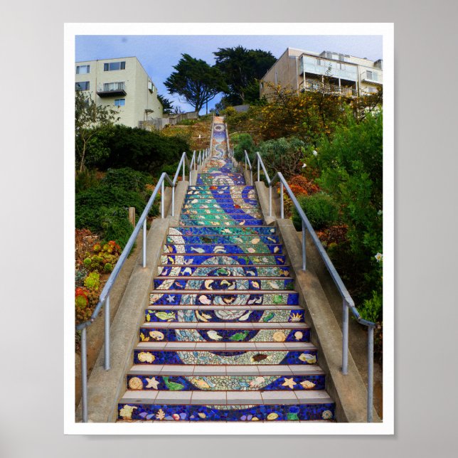16th Avenue Tiled Steps #6-2 Poster (Front)