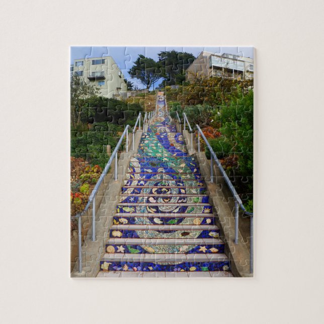 16th Avenue Tiled Steps #6 Jigsaw Puzzle (Vertical)