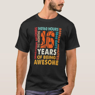 16th Birthday 16 Years Old 192 Months Basketball B T-Shirt