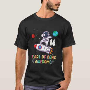 16Th Birthday 16 Years Old Boy Girl Funny Dabbing  T-Shirt