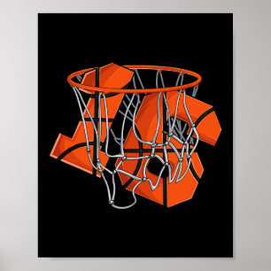 16th Birthday Basketball  Kids Poster