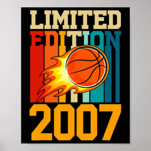 16th Birthday Basketball Limited Edition 2007 Fun Poster