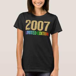 16th Birthday Boy Girl 16 Years 2007 Funny Gift T-Shirt