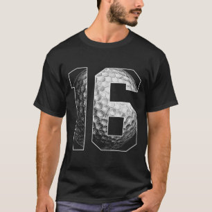 16th Birthday Boy Golf Player Golf 16 Years Old T-Shirt