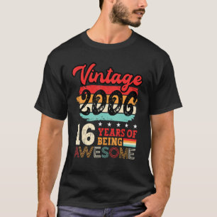 16th Birthday Boys Cool Bday Idea Turning 16 Year T-Shirt