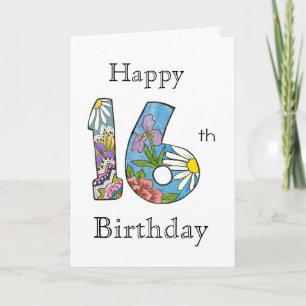 16th Birthday Card