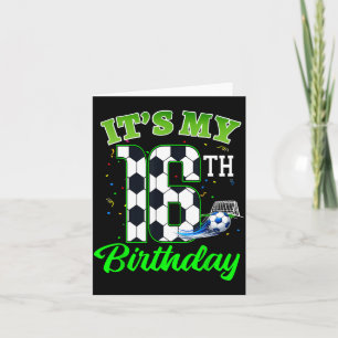 16th Birthday Football Boy Girl Kids Soccer Sports Card