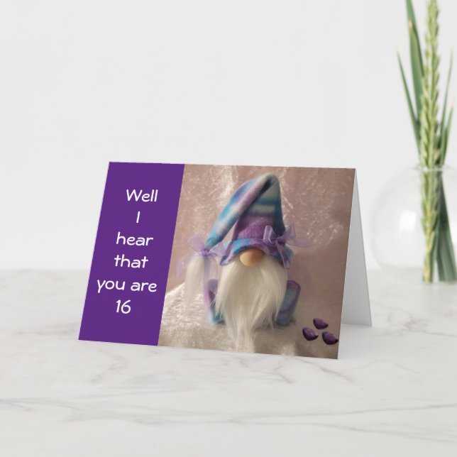 **16th BIRTHDAY** FUTURE DRIVER HERE WE COME Card (Front)