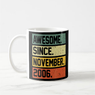 16th Birthday Gift 16 Year Old Awesome Since Novem Coffee Mug