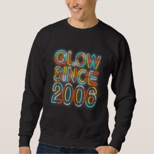 16th Birthday Glow Since 2006 Vintage Sunglasses R Sweatshirt