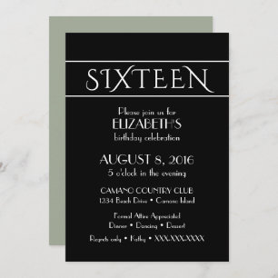 16'th Birthday Invitation