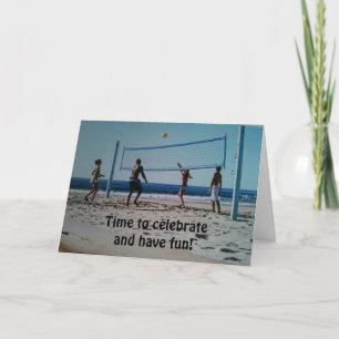 "16th BIRTHDAY" IS TIME TO HAVE FUN/CELEBRATE Card