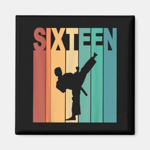 16th Birthday Karate Taekwondo Theme 16 Year Old Magnet