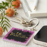 16th  Birthday  Key Ring<br><div class="desc">Fabulous Birthday Products!</div>