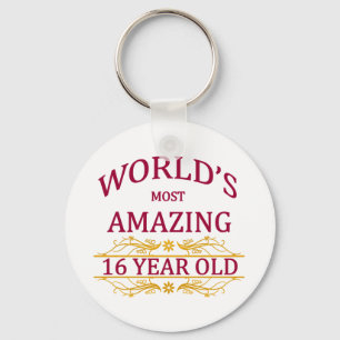 16th. Birthday Key Ring