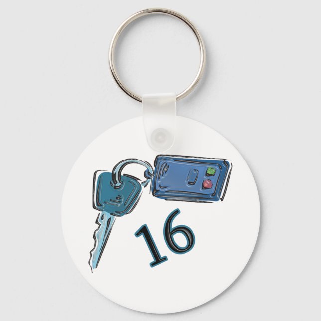 16th Birthday Keys Gifts Key Ring (Front)