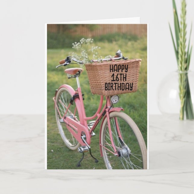 *16th BIRTHDAY* NOW U CAN DRIVE A CAR!!!! Card (Front)