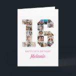 16th Birthday Number 16 Photo Collage Personalised Card<br><div class="desc">Celebrate momentous 16th Birthday with this cute card. It's a personalised photo collage birthday card that allows you to create a truly unique and memorable design. This customisable template lets you insert your own cherished photos, capturing the precious moments throughout the year. This custom card is perfect for commemorating your...</div>