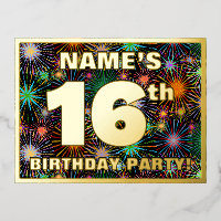 16th Birthday Party: Bold, Colourful Fireworks Loo