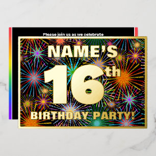 16th Birthday Party — Fun, Colourful Fireworks Loo