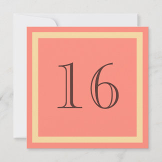 16th Birthday Party Invitation - Salmon Coral