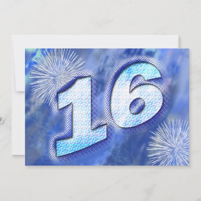 16th Birthday party invite (Front)