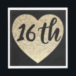 16th birthday party napkins<br><div class="desc">16th birthday party napkins</div>