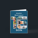 16th Birthday Photo Card<br><div class="desc">Personalise this big 16th birthday card with your favourite photographs. Designed for that special person. The number 16 photo collage is a unique custom way to give a birthday card with a special personalised quality. The template is set up for you to easily create your own photo collage by adding...</div>
