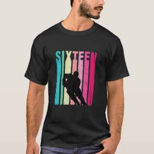 16Th Birthday Retro Hockey Lovers 16 Years Old Bir T-Shirt