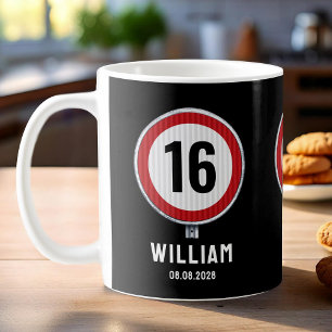 16th Birthday Speed Limit Coffee Mug