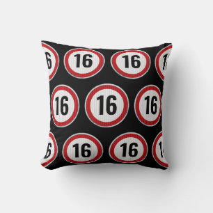 16th Birthday Speed Limit Cushion