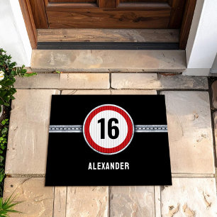 16th Birthday Speed Limit Doormat