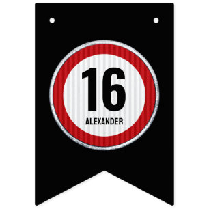 16th Birthday Speed Limit Sign - ANY AGE