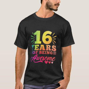 16th Birthday Tie Dye 16 Year old 16 girl year Bei T-Shirt