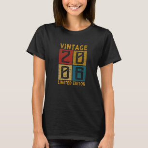 16th Birthday Vintage 2006 Born In 2006 16 Yrs Old T-Shirt