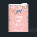 16th Birthday Watercolor Botanical Pink Floral Card<br><div class="desc">16th Birthday Watercolor Botanical Pink Floral Birthday Card. 1st 2nd 3rd 4th 5th 6th 7th 8th 9th 10th 11th 12th 13th 14th 15th 16th 17th 18th 19th 20th 21st 30th 40th 50th 60th 70th 80th 90th 100th, Any Age. For further customisation, please click the "Customise it" button and use our...</div>