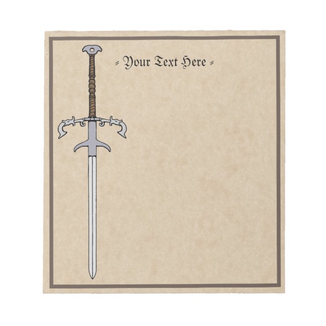 16th Century Bearing/Processional Sword Notepad (Front)