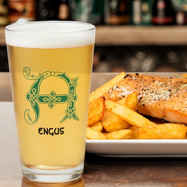 16th Century Celtic Knot Decorative Capital A  Glass (Creator Uploaded)