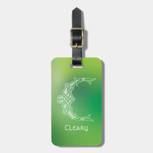 16th Century Celtic Knot Decorative Capital C Luggage Tag