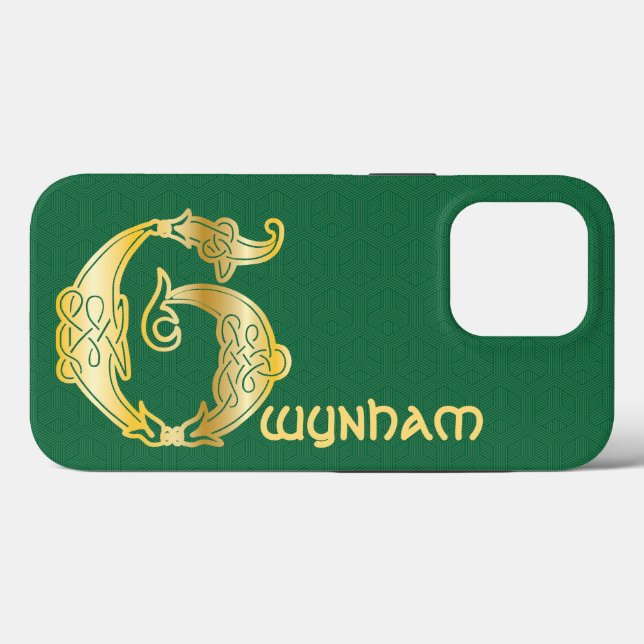 16th Century Celtic Knot Decorative Capital G Case-Mate iPhone Case (Back (Horizontal))