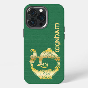 16th Century Celtic Knot Decorative Capital G iPhone 13 Pro Case