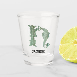 16th Century Celtic Knot Decorative Capital H Shot Glass