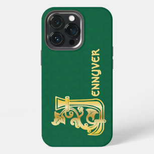 16th Century Celtic Knot Decorative Capital J iPhone 13 Pro Case
