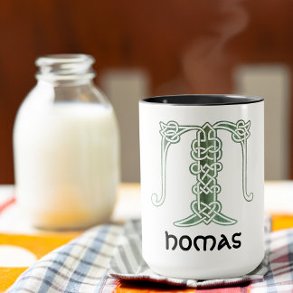 16th Century Celtic Knot Decorative Capital T Mug