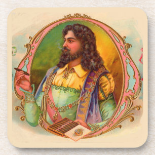 16th century cigar smoker coaster