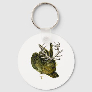 16th century Jackalope Key Ring