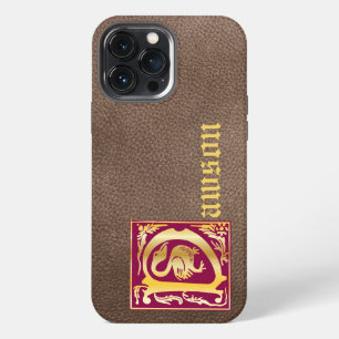 16th Century Mythic Creatures Decorative Capital D iPhone 13 Pro Max Case