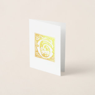 16th Century Mythic Creatures Decorative Capital G Foil Card