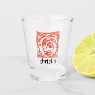 16th Century Mythic Creatures Decorative Capital G Shot Glass